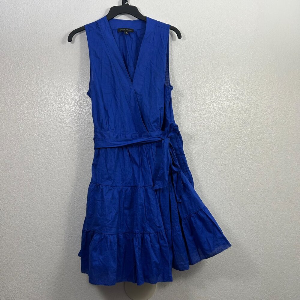 Banana Republic Stampa Sleeveless Tiered Wrap Dress - Picture 2 of 8